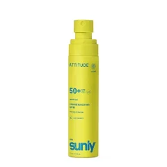 Detský minerálny opaľovací krém v spreji ATTITUDE Sunly SPF 50+ bez vône 75 ml
