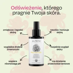 Ružová voda sprej v skle - Alteya Organics 100 ml