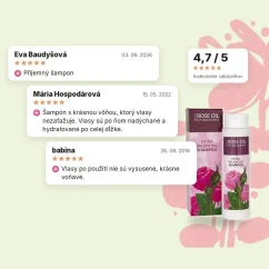 Šampón na vlasy s ružovým olejom Regina Roses 250 ml, hodnotenia zákazníkov