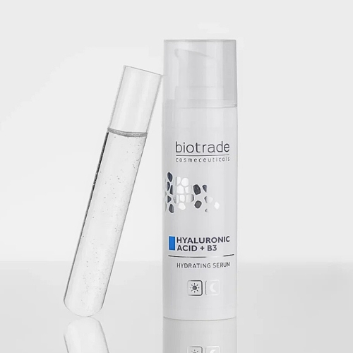 Moisturizing skin serum with hyaluronic acid + B3 Pure skin Biotrade 30ml