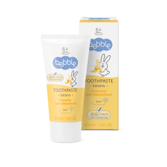 Pasta do zębów dla dzieci - banan Bebble 50 ml Pasta do zębów dla dzieci - banan Bebble 50 ml