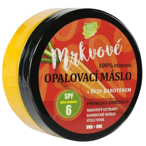 Marchewkowe masło do opalania SPF6 z Beta Karotenem VIVACO 150 ml