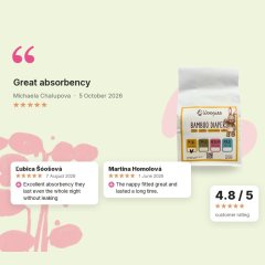 Eco baby nappies Wooden Spoon Woopies MINI 3pcs sample, customer reviews