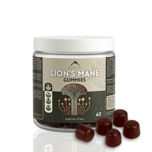 Żelki z ekstraktem z Lion´s mane o smaku malinowym Hrotlife 60pcs.