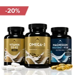 Őszi protokoll: D3+K2-vitamin 90cps, Omega-3 90cps és Magnézium-biszglicinát 90cps Hrotlife