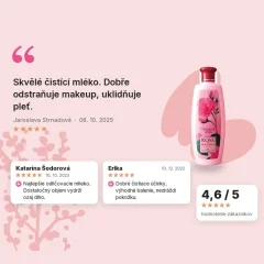 Pleťové čistiace mlieko z ružovej vody Rose of Bulgaria 330 ml, hodnotenia zákazníkov Pleťové čistiace mlieko z ružovej vody Rose of Bulgaria 330 ml, hodnotenia zákazníkov