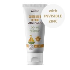 Opalovací tělové mléko v tubě Baby & Family SPF 30 Wooden Spoon 100ml