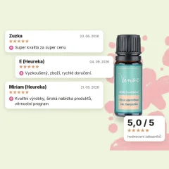 Esenciální olej Bergamot Venoc 10 ml, hodnocení zákazníků
