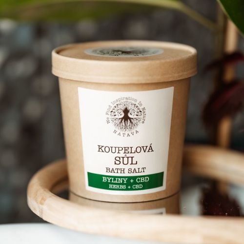 Sůl do koupele Byliny+CBD Natava 500g