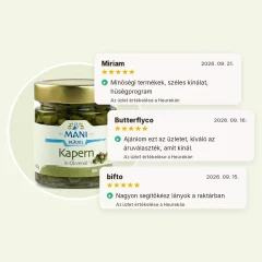 Bio kapribogyó extra szűz olívaolajban MANI 180g Bio kapribogyó extra szűz olívaolajban MANI 180g