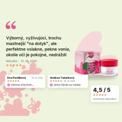 Očný krém z ružovej vody Rose of Bulgaria 25 ml, hodnotenia zákazníkov Očný krém z ružovej vody Rose of Bulgaria 25 ml, hodnotenia zákazníkov