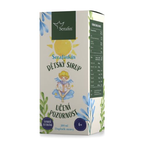 Učení, pozornost - dětský sirup Serafin 200ml