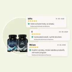 Minerální základ - Magnesium bisglycinát 90cps a Zinek bisglycinát 90cps Hrotlife