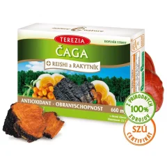 Čaga + reishi a rakytník TEREZIA 60 kapsúl Čaga + reishi a rakytník TEREZIA 60 kapsúl