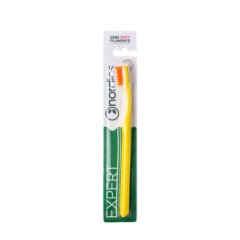Szczoteczka do zębów Soft z ergonomicznym wygięciem, włosiem 6580 w kolorze żółtym Nordics Oral Care