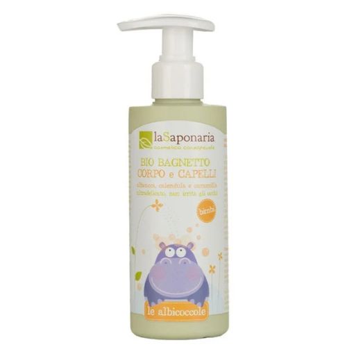 Jemný telový a vlasový umývací gél pre deti laSaponaria 190ml