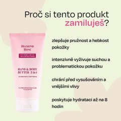 Pečující máslo na tělo a ruce 2v1 Diamond Rose Biofresh 150 ml