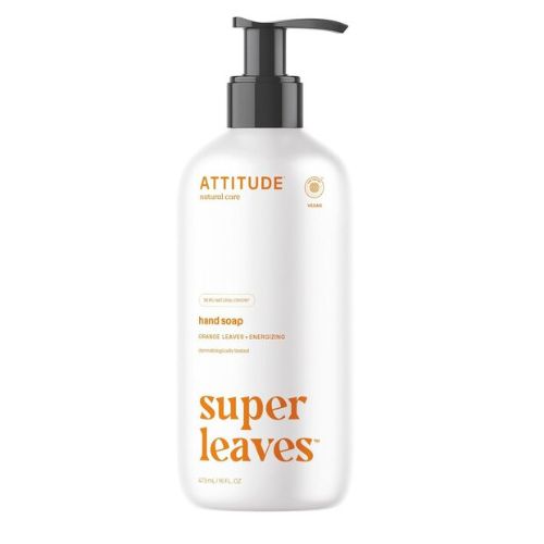 Prírodné mydlo na ruky ATTITUDE Super leaves s detoxikačným účinkom - pomarančové listy 473ml
