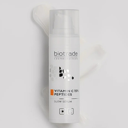 Brightening skin serum with vitamin C 15% and peptides Pure skin Biotrade 30ml