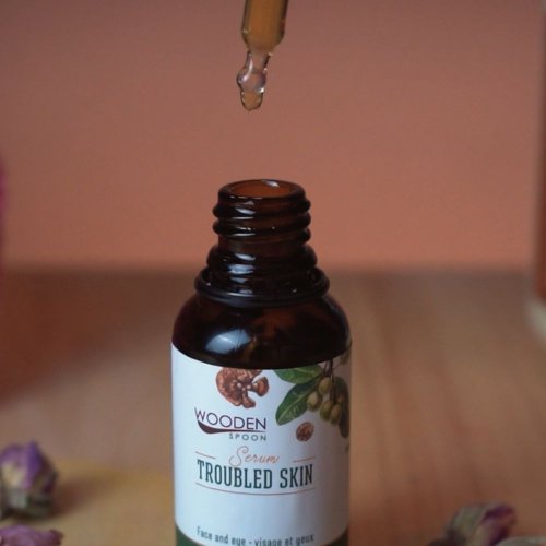 Szérum problémás bőrre tamanu- és marulaolajjal Wooden Spoon 30ml