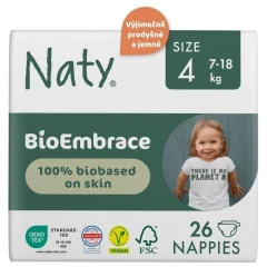 Naty Bioembrace pelenkák - Maxi 7-18kg (26db)