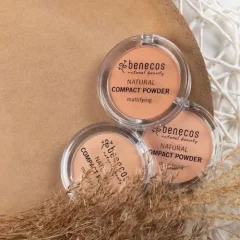 Benecos Kompakt mattító púder - sand 9g