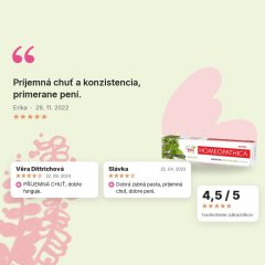 Zubná pasta Medovka Astera Homeopathica 75 ml, hodnotenia zákazníkov