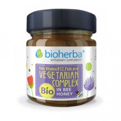 Včelí med - železo+vitamín B12+kyselina listová Bioherba 280g