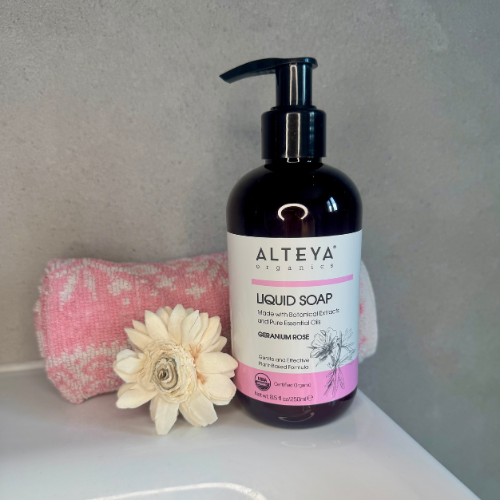 Tekuté mydlo Muškát a Ruža Alteya Organics 250 ml