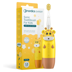 Schallzahnbürste für Kinder Gelbe Giraffe 1-8 Jahre Nordics Oral Care