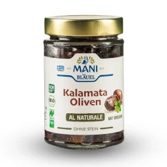 Olivy Kalamata al naturale bez pecky organické MANI 175g