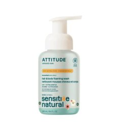 Detská umývacia pena (2 v 1) ATTITUDE s ovsom - pre citlivú pokožku 250ml Detská umývacia pena (2 v 1) ATTITUDE s ovsom - pre citlivú pokožku 250ml