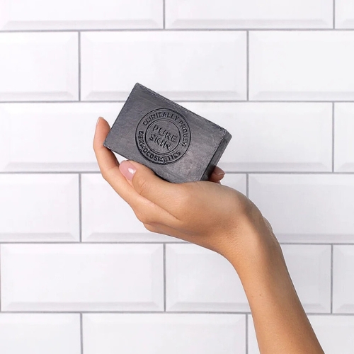 Detoxifying soap with active carbon Pure skin Biotrade 100g