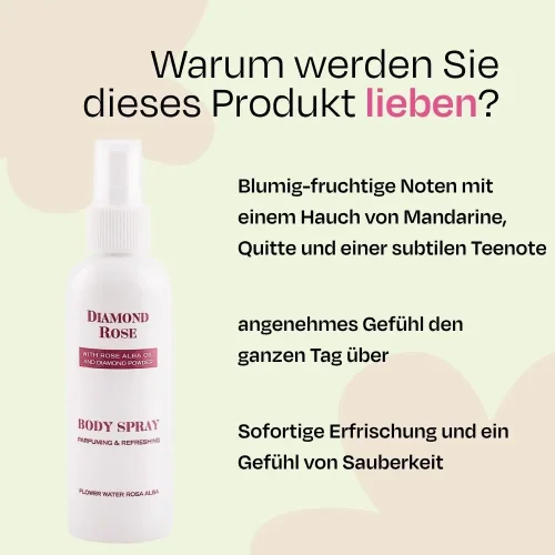 Perfumowany spray do ciała Diamond Rose Biofresh 150 ml