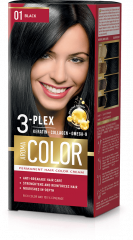 Farba na vlasy - čierna č. 01 Aroma Color