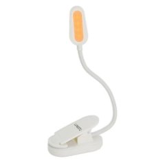 LED Lampička na čítanie bez modrej zložky s clip-onom biela Lunesto LED Lampička na čítanie bez modrej zložky s clip-onom biela Lunesto