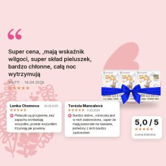 Pakiet XL Woopies EKO pieluszki dziecięce SMALL (6-10kg) Wooden Spoon 3x32szt, oceny klientów