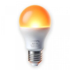 LED Orange Glühbirne E27 ohne Blauanteil für besseren Schlaf Lunesto