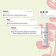 Suchý neutrálny šampón v spreji Noah 100ml, hodnotenia zákazníkov Suchý neutrálny šampón v spreji Noah 100ml, hodnotenia zákazníkov