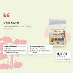 Eko dětské plenky Wooden Spoon Woopies MINI 3ks vzorek, hodnocení zákazníků