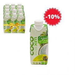 XL balení - BIO Kokosová voda organic COCOXIM 12x330 ml