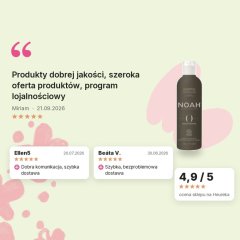 Szampon oczyszczający do włosów przetłuszczających się z miętą i szałwią Noah 250ml, oceny klientów Szampon oczyszczający do włosów przetłuszczających się z miętą i szałwią Noah 250ml, oceny klientów