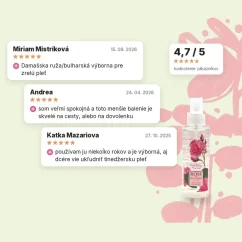Prírodná ružová voda Rose of Bulgaria 100 ml, hodnotenia zákazníkov
