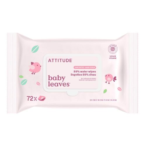 Vlhčené obrúsky bez vône Attitude 72 ks