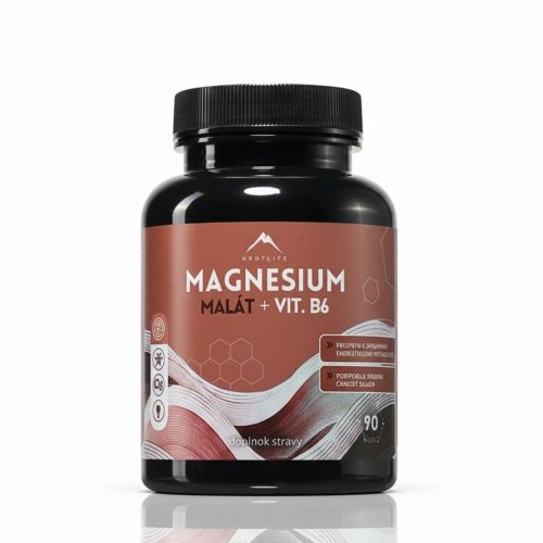 Magnesium malát + vitamín B6 Hrotlife 90cps