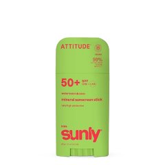 Detský minerálny opaľovací krém ATTITUDE Sunly SPF 50+ s vôňou melónu a kokosu 60 g