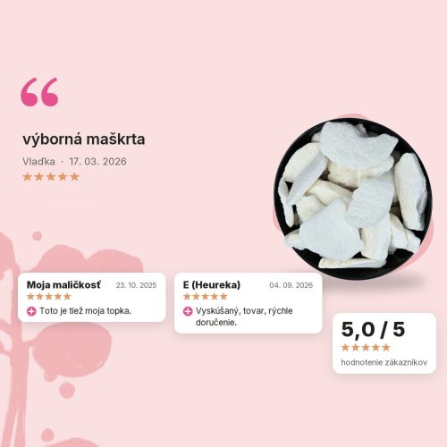 Jablká lyofilizované plátky Emerosa, hodnotenia zákazníkov
