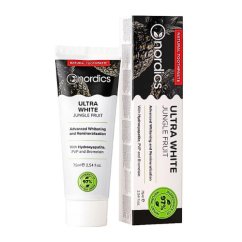 Folyékony fogzománcot tartalmazó fogkrém Ultra White Jungle Fruit Nordics 75ml