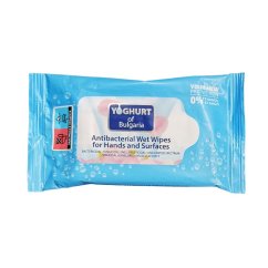 Nawilżane chusteczki antybakteryjne do rąk Yoghurt of Bulgaria 15 szt