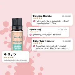 Aromaterapeutická zmes esenciálnych olejov Meditácia Venoc 10ml, hodnotenia zákazníkov Aromaterapeutická zmes esenciálnych olejov Meditácia Venoc 10ml, hodnotenia zákazníkov
